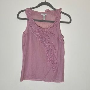 Banana Republic Pink Ruffle shirt